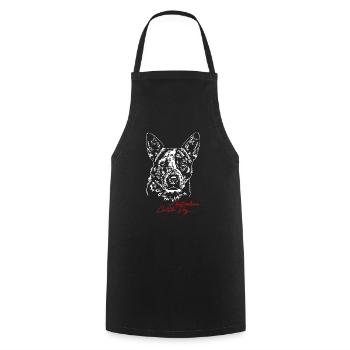 Chien de berger australien chien chien wilsigns chien de berger - Tablier de cuisine - noir - Devant - AI Model Male 185 dark (185cm)