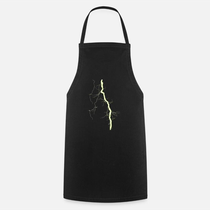 Lightning yellow - Cooking Apron - black
