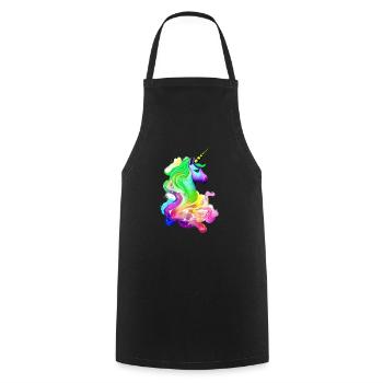 Unicorn Mythical Animal Girl Unicorns Unicorn - Cooking Apron - black - Front - AI Model Male 185 dark (185cm)