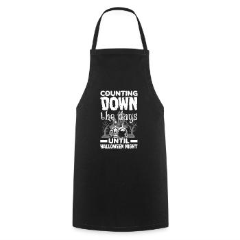 Counting Down the Days Until Halloween Night - Cooking Apron - black - Front - AI Model Male 185 dark (185cm)