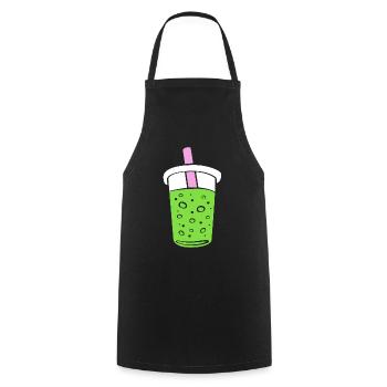 Matcha - Cooking Apron - black - Front - AI Model Male 185 dark (185cm)