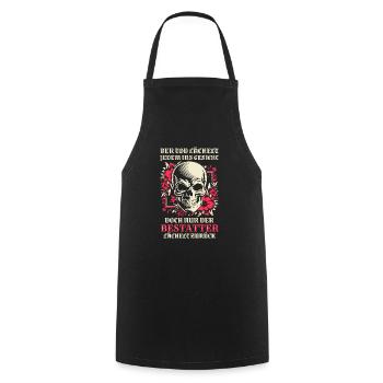 Bestatter Bestattungsfachkraft Geschenkidee Humor - Kochschürze - Schwarz - Vorne - AI Model Male 185 dark (185cm)