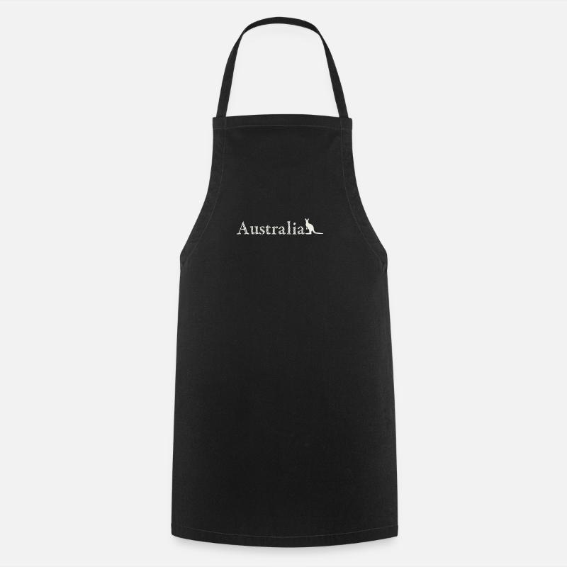 Australie - Kangourou - Tablier de cuisine - noir