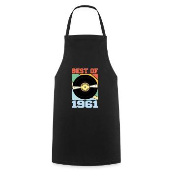 Le meilleur de 1961 - Tablier de cuisine - noir - Devant - AI Model Male 185 dark (185cm)