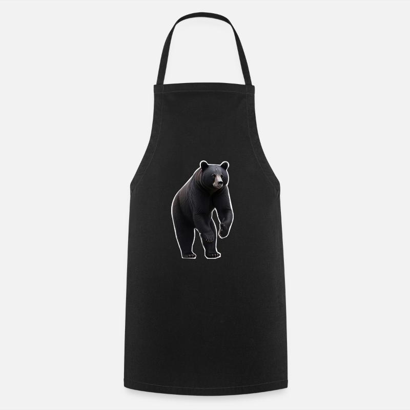 Black bear - Cooking Apron - black