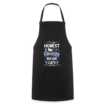 Chats Yeux de chat Chat Chat sauvage - Tablier de cuisine - noir - Devant - AI Model Male 185 dark (185cm)