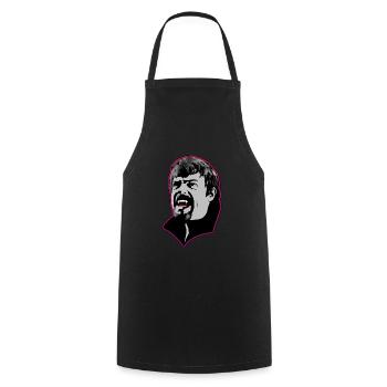 Ein hungriger Vampir Mann - Pink - Kochschürze - Schwarz - Vorne - AI Model Male 185 dark (185cm)