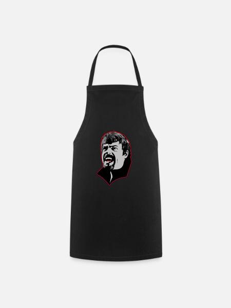 A hungry vampire man - red - Cooking Apron - black