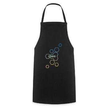 Camouflage with honeycombs for Louis - Cooking Apron - black - Front - AI Model Male 185 dark (185cm)
