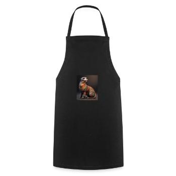 Aesthetic Cool Otter Design Aesthetic Cool Art - Cooking Apron - black - Front - AI Model Male 185 dark (185cm)