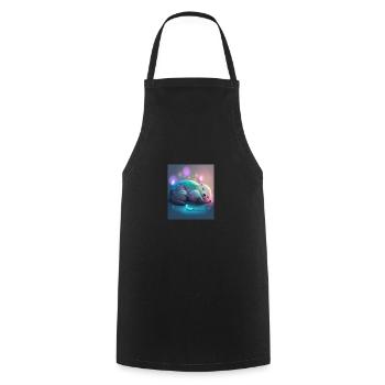Otter Pet Owners Funny Sleepyhead Otter - Cooking Apron - black - Front - AI Model Male 185 dark (185cm)