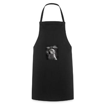 Musicien Animal Propriétaires d’animaux Otter Amateur de musique - Tablier de cuisine - noir - Devant - AI Model Male 185 dark (185cm)