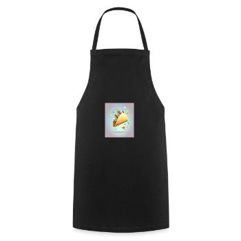 Taco Lover Disassembled Taco Food Humor - Cooking Apron - black - Front - AI Model Male 185 dark (185cm)