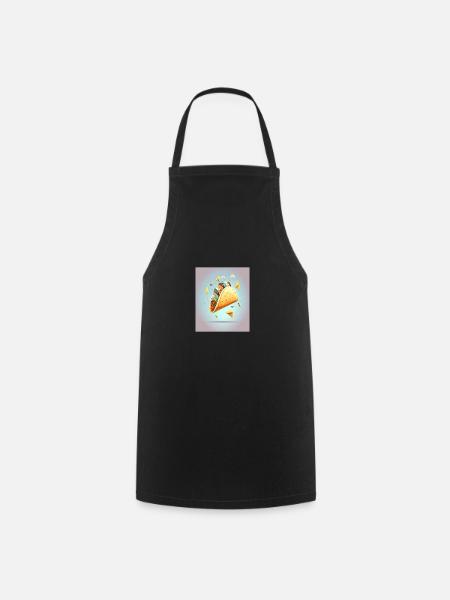 Taco Lover Démonté Taco Food Humour - Tablier de cuisine - noir
