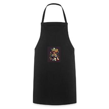 Mexican Boy Playing Video Games Pixelated Mexican - Cooking Apron - black - Front - AI Model Male 185 dark (185cm)