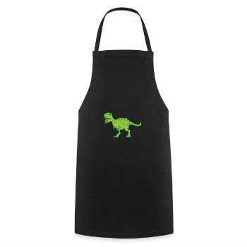 Dinosaur Party Tyrannosaurus Rex Dino - Tablier de cuisine - noir - Devant - AI Model Male 185 dark (185cm)