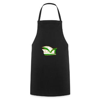 CASQUETTE DE COMITÉ CASQUETTE VERT BLANC CARNAVAL - Tablier de cuisine - noir - Devant - AI Model Male 185 dark (185cm)