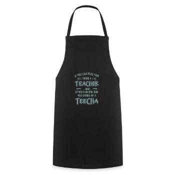 SI VOUS POUVEZ LIRE Cadeau pour les professeurs d'anglais - Tablier de cuisine - noir - Devant - AI Model Male 185 dark (185cm)