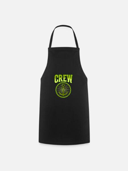 SEGEL CREW Geschenk Segler für Segeln Team SAILING - Kochschürze - Schwarz