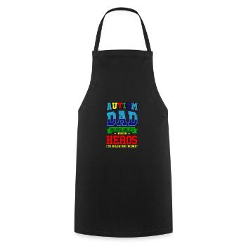 AUTIST DAD Cadeau de la Journée mondiale de l'autisme Autiste - Tablier de cuisine - noir - Devant - AI Model Male 185 dark (185cm)