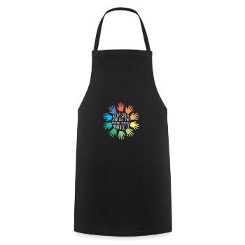 Nursery educator - Cooking Apron - black - Front - AI Model Male 185 dark (185cm)
