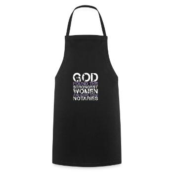notary - Cooking Apron - black - Front - AI Model Male 185 dark (185cm)