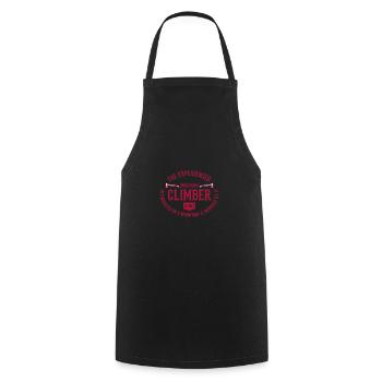 Dictons d’alpinisme La montagne expérimentée - Tablier de cuisine - noir - Devant - AI Model Male 185 dark (185cm)