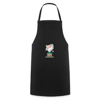 Abida First Name Name Gift Sweet Unicorn - Cooking Apron - black - Front - AI Model Male 185 dark (185cm)