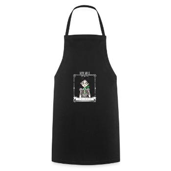 Goth Girls A Psycho Bomb In A Sweet - Cooking Apron - black - Front - AI Model Male 185 dark (185cm)