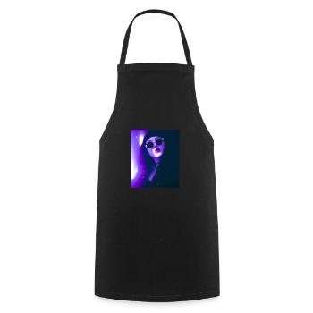 Goth Vaporwave Sexy Goth Girl With Dark Glasses - Cooking Apron - black - Front - AI Model Male 185 dark (185cm)