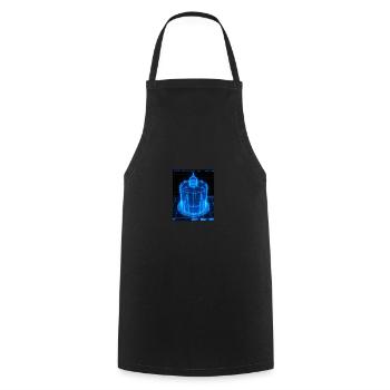 Cake Blueprint Chef pâtissier Cake Baking - Tablier de cuisine - noir - Devant - AI Model Male 185 dark (185cm)