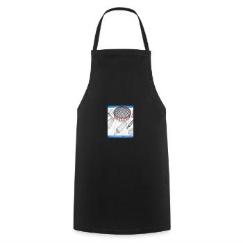 Baking Accessories Pies Blueprint Pastry Chef Cake - Cooking Apron - black - Front - AI Model Male 185 dark (185cm)
