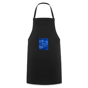 Accessoires de cuisson Tartes Blueprint Chef Pâtissier Gâteau - Tablier de cuisine - noir - Devant - AI Model Male 185 dark (185cm)
