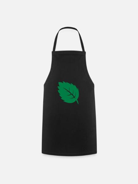 blatt leaf - Kochschürze - Schwarz