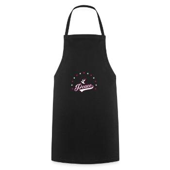 Paix - Tablier de cuisine - noir - Devant - AI Model Male 185 dark (185cm)