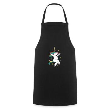 Unicorn Graphic Gymnast Gymnastics Acrobat Acrobat - Kochschürze - Schwarz - Vorne - AI Model Male 185 dark (185cm)