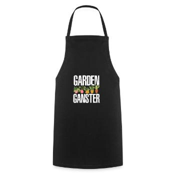 Garden Gangster Graphic Gardener Hogriculture Gard - Kochschürze - Schwarz - Vorne - AI Model Male 185 dark (185cm)