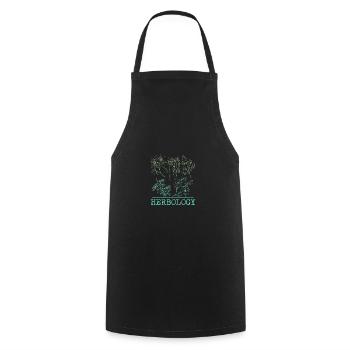 Herbology Graphic Gardener Horticulturist Garden L - Kochschürze - Schwarz - Vorne - AI Model Male 185 dark (185cm)