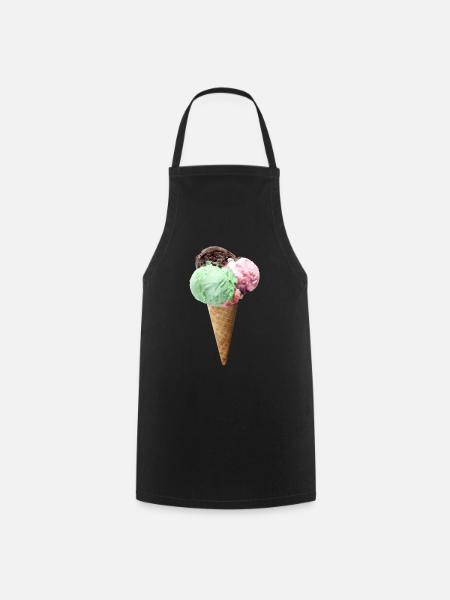 ice creme - Kochschürze - Schwarz
