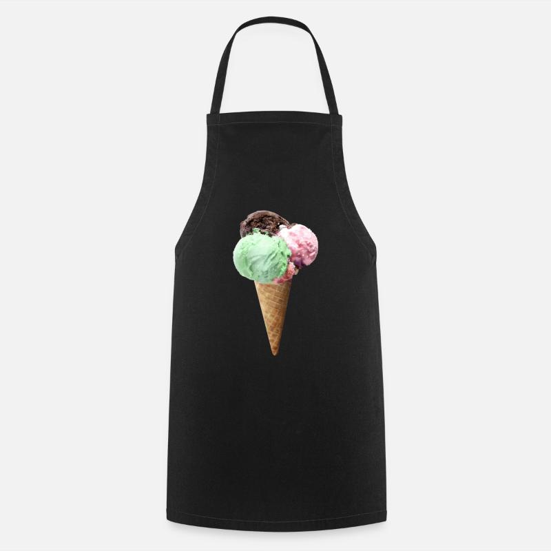 ice creme - Kochschürze - Schwarz