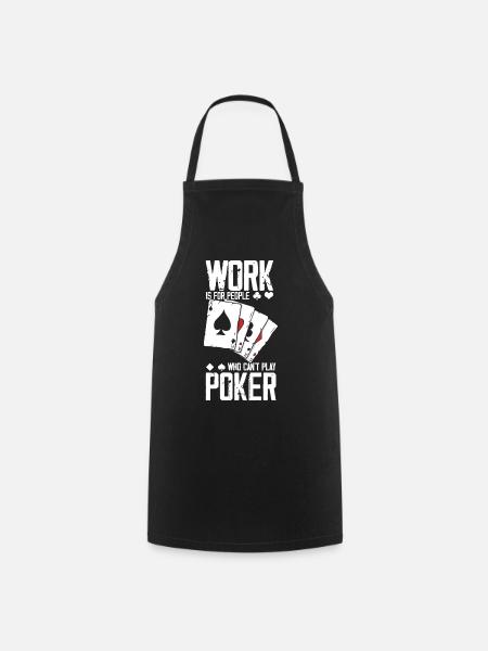 Poker - Kochschürze - Schwarz