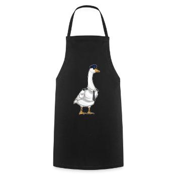 Capsule de pilote canard - Tablier de cuisine - noir - Devant - AI Model Male 185 dark (185cm)