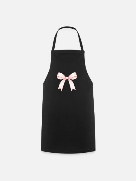 cute bow - Cooking Apron - black