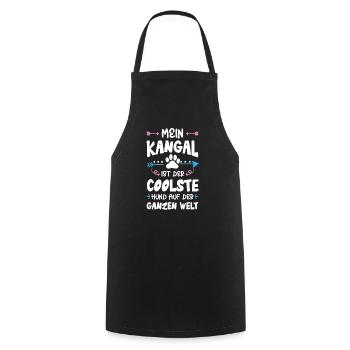 Kangal dog saying - Cooking Apron - black - Front - AI Model Male 185 dark (185cm)
