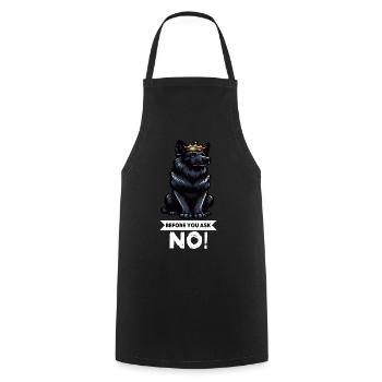 Avant de demander Bergers Noirs - Tablier de cuisine - noir - Devant - AI Model Male 185 dark (185cm)