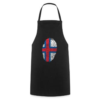 Féroé (îles) - Tablier de cuisine - noir - Devant - AI Model Male 185 dark (185cm)