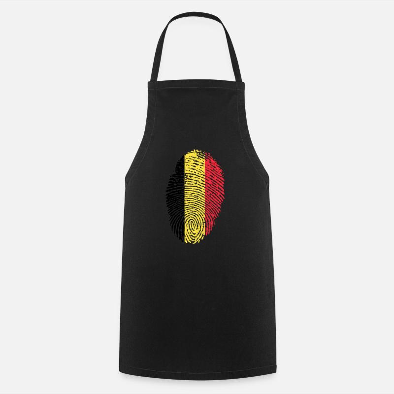 Drapeau de la Belgique - Tablier de cuisine - noir