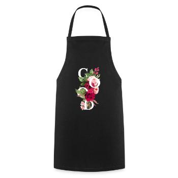 Gute Blumen - Kochschürze - Schwarz - Vorne - AI Model Male 185 dark (185cm)