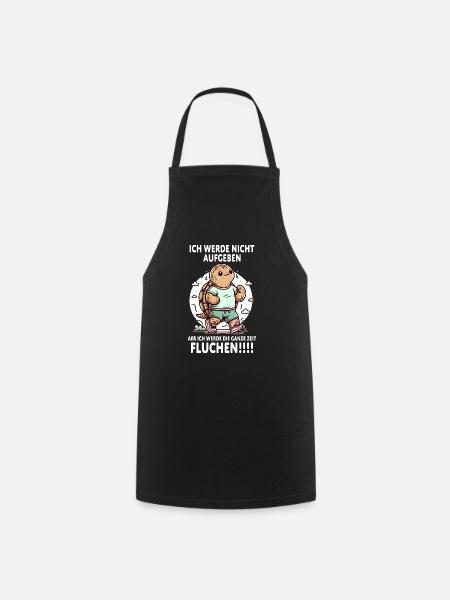 Joggen Läufer Geschenk Marathon Halbmarathon - Kochschürze - Schwarz