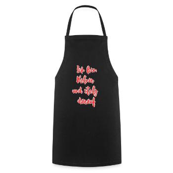 Ich bin ein Kölner - Kochschürze - Schwarz - Vorne - AI Model Male 185 dark (185cm)